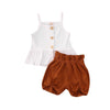 1-5 Years Baby Girl Tops+Flower Shorts Outfit Set