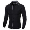 New Arrivals British Style Solid Slim Fit Male Shirt