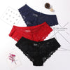 3 Pcs Underwear Sexy Lace Breathable Soft Panties for Woman