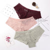 3 Pcs Underwear Sexy Lace Breathable Soft Panties for Woman