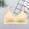 Elastic Gathering Bralette Push Up Bra