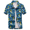 Palm Tree Printed Hawaiian Beach Shirt for Men\