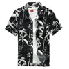 Palm Tree Printed Hawaiian Beach Shirt for Men\