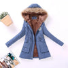 Plus Size Emboridery Hooded Overcoat - Blindly Shop