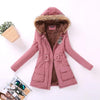 Plus Size Emboridery Hooded Overcoat - Blindly Shop