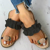 Pineapple Pearl Flat Toe Bohemian style  Ladies Shoes - Blindly Shop