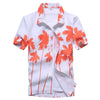 Palm Tree Printed Hawaiian Beach Shirt for Men\