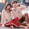 Couple &#39;s Pajamas Autumn Cotton Long-Sleeved nightdress