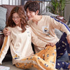 Couple &#39;s Pajamas Autumn Cotton Long-Sleeved nightdress