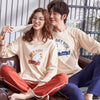 Couple &#39;s Pajamas Autumn Cotton Long-Sleeved nightdress