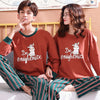 Couple &#39;s Pajamas Autumn Cotton Long-Sleeved nightdress