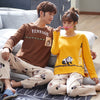 Couple &#39;s Pajamas Autumn Cotton Long-Sleeved nightdress