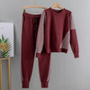 Jacquard Knit 2 Piece sweater Tracksuits Set for women