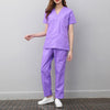 Nursing Scrubs Set Short Sleeve V-neck Uniform