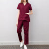 Nursing Scrubs Set Short Sleeve V-neck Uniform