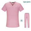 Nursing Scrubs Set Short Sleeve V-neck Uniform