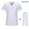 Nursing Scrubs Set Short Sleeve V-neck Uniform