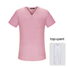 Nursing Scrubs Set Short Sleeve V-neck Uniform