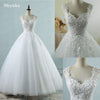 Spaghetti Straps White Ivory Tulle Wedding Dress &amp; Ball Gowns