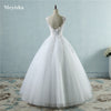Spaghetti Straps White Ivory Tulle Wedding Dress &amp; Ball Gowns