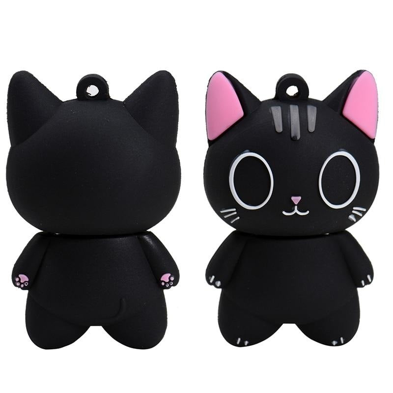 Cartoon cat shaped USB flash drive