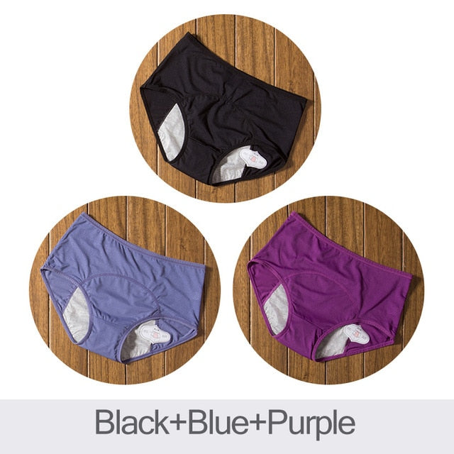 3pcs Leak Proof Menstrual Panties