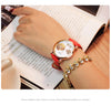 Classic Butterfly Flower Bling Genuine Leather Quartz Wrist watch - Blindly Shop