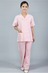 New premium Women&#39;s V neck  Nurse Uniform SET Hospital Medical Scrub Set Clothes Short Sleeve Surgical Scrubs - Blindly Shop