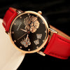 Classic Butterfly Flower Bling Genuine Leather Quartz Wrist watch - Blindly Shop