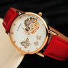 Classic Butterfly Flower Bling Genuine Leather Quartz Wrist watch - Blindly Shop