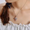 Elegant Cubic Zircon Cross Christian Jesus Jewelry For Women - Blindly Shop