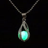 Teardrop Necklace Glow in the Dark Pendant - Blindly Shop