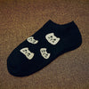 CAT Warm comfortable cotton bamboo fiber ankle low girl women&#39;s socks - Blindly Shop