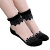 Amazing Ultra thin Transparent Crystal Silk Lace Elastic Women&#39;s Short Socks - Blindly Shop