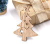 10PCS Christmas Snowflakes&amp;Deer&amp;Tree Wooden Pendants - Blindly Shop