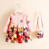 Princess Girls Dress  Autumn Brand Children Christmas Dress with Bag Printed Kids Dresses for Girls Clothing - Blindly Shop