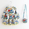 Princess Girls Dress  Autumn Brand Children Christmas Dress with Bag Printed Kids Dresses for Girls Clothing - Blindly Shop