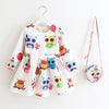 Princess Girls Dress  Autumn Brand Children Christmas Dress with Bag Printed Kids Dresses for Girls Clothing - Blindly Shop