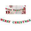Non-woven Fabric Xmas Flags Santa Clause Floral Bunting Banners Merry Christmas Decoration. - Blindly Shop