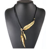 Alloy Feather Statement vintage Necklaces Pendants - Blindly Shop