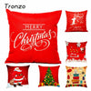 Christmas Decorations 1pcs Reindeer Jute Pillow Cover Case - Blindly Shop