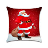 Christmas Decorations 1pcs Reindeer Jute Pillow Cover Case - Blindly Shop