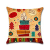 Christmas Decorations 1pcs Reindeer Jute Pillow Cover Case - Blindly Shop