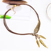 Alloy Feather Statement vintage Necklaces Pendants - Blindly Shop