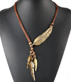 Alloy Feather Statement vintage Necklaces Pendants - Blindly Shop