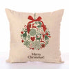 Christmas Decorations 1pcs Reindeer Jute Pillow Cover Case - Blindly Shop