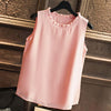 Shirt Women Summer Chiffon Tops White Sleeveless Blouses For Women - Blindly Shop