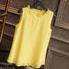 Shirt Women Summer Chiffon Tops White Sleeveless Blouses For Women - Blindly Shop