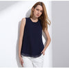 Shirt Women Summer Chiffon Tops White Sleeveless Blouses For Women - Blindly Shop