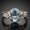 Alloy Engagement Ring with Crystal - Blindly Shop